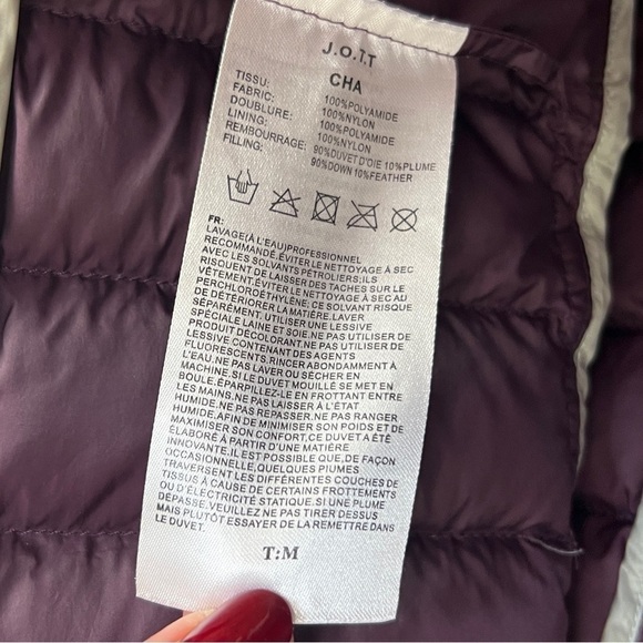 JOTT Just Over the Top CHA Down Puffer Jacket Purple M – Packable, EUC, Puffer - Picture 11 of 13